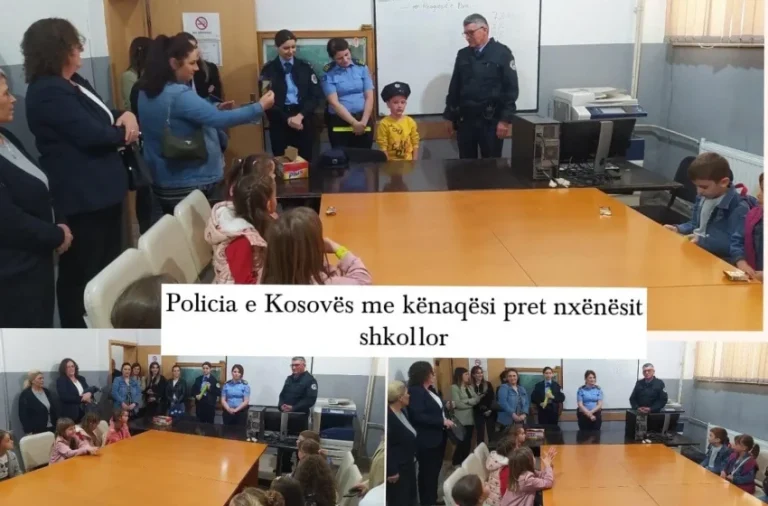 Parashkollorët e shkollës “Nazim Hikmet “ nga Dobërqani kanë vizituar Policinë