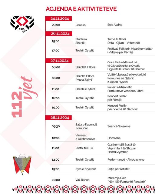 Komuna me aktivitete të shumta për Ditën e Flamurit